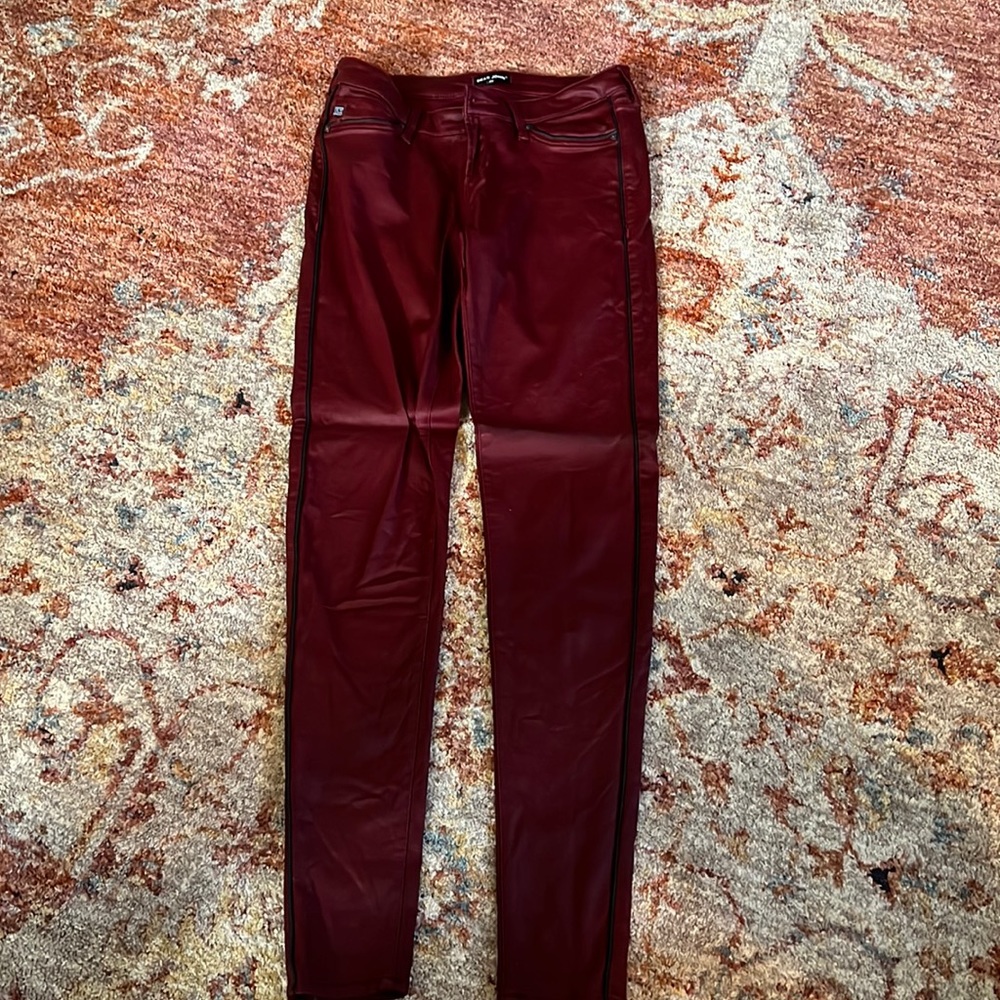 Leather jeans